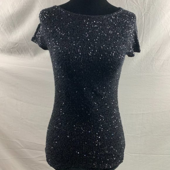 Donna Karan Tops - Donna Karan Silk Cashmere Beaded Top